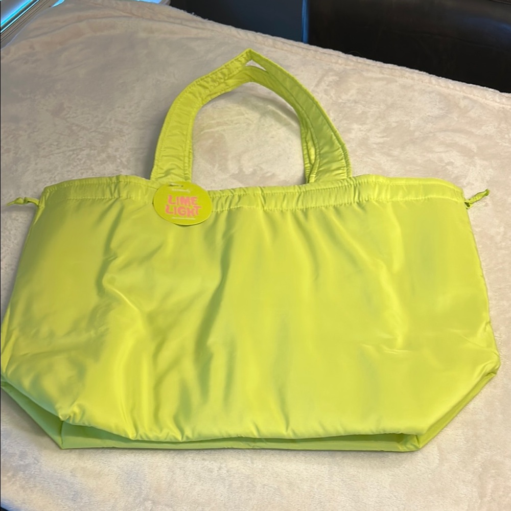 Limelight Neon Yellow Tote Bag
